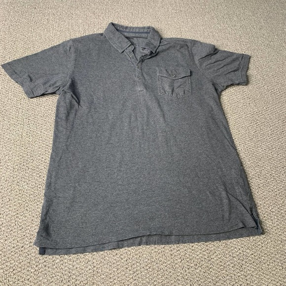 Kuhl Mens Polo Shirt Small Gray Wild Fibre Organic Cotton Short Sleeves Outdoors - Picture 1 of 12